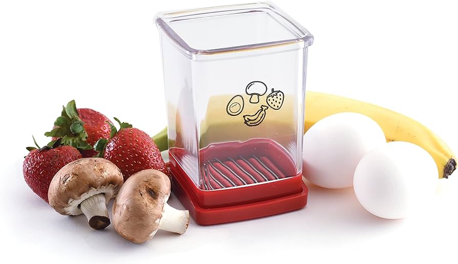 FAST FRUIT AND VEGETABLE SLICER WITH PRESSURE PLATE